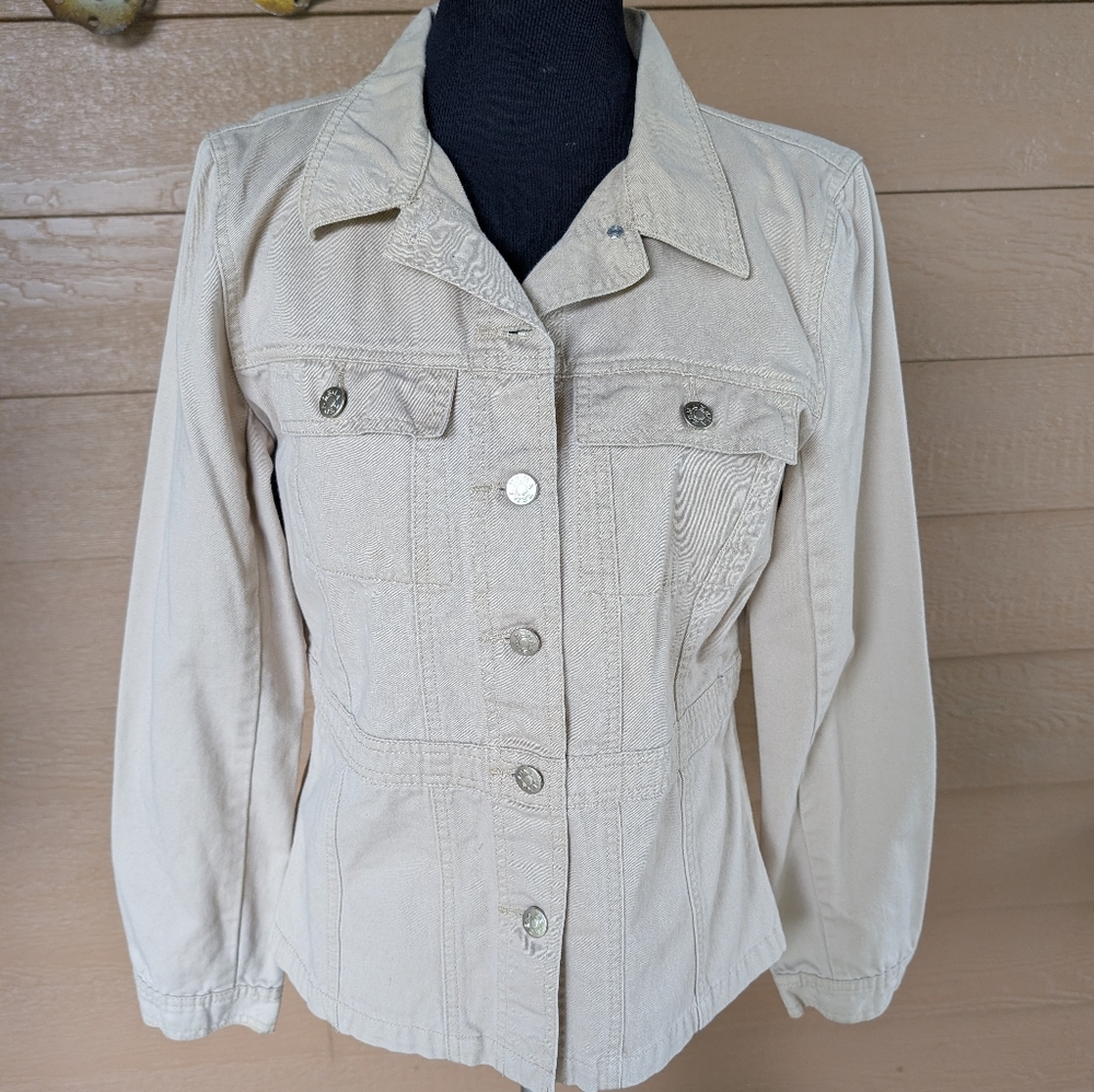 Zena Jeans Light Tan Jean Jacket